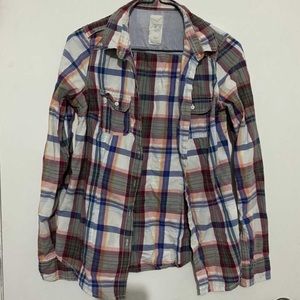 Garage plaid button-up